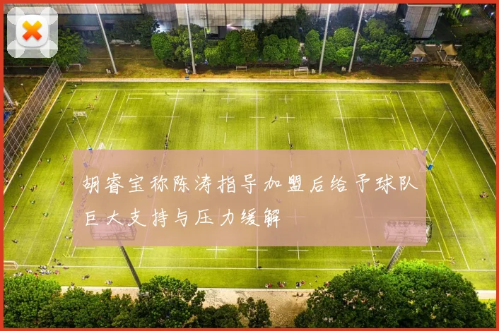 胡睿宝称陈涛指导加盟后给予球队巨大支持与压力缓解